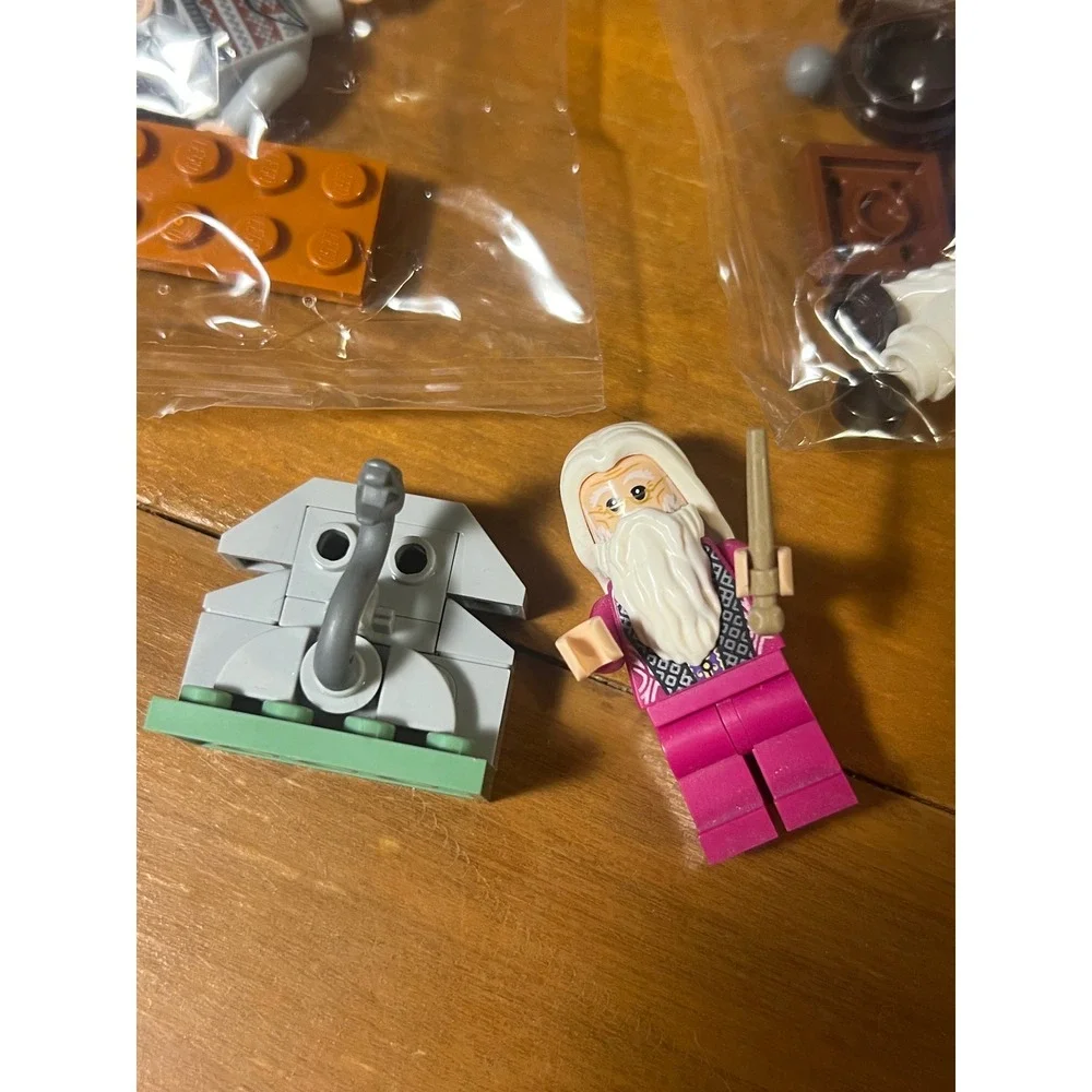 LEGO Harry Potter Minifigure Lot Dumbledore Neville Longbottom Hedwig Sword - Picture 2 of 4